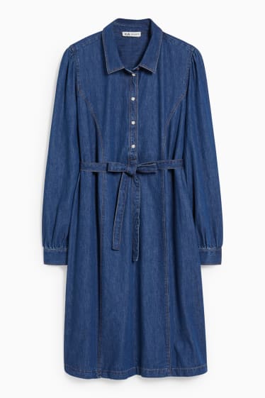 Femmes - Robe en jean d'allaitement - jean bleu foncé