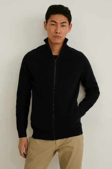 Uomo - Cardigan - nero