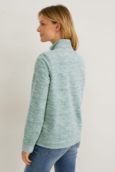 Women - Fleece jacket - mint green