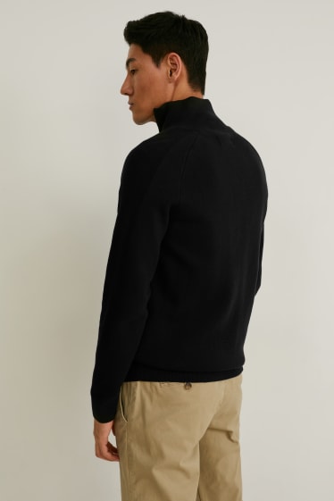 Uomo - Cardigan - nero