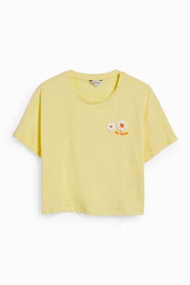 Dámské - CLOCKHOUSE - krátké tričko - žlutá
