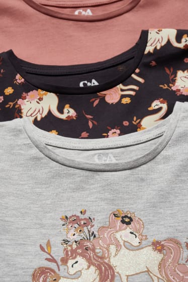 Nena - Paquet de 3 - unicorn - vestit - coral
