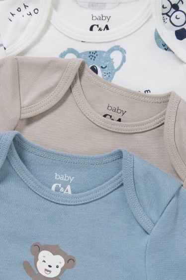 Babies - Multipack of 3 - baby bodysuit - blue