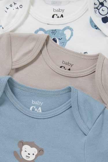 Baby: jongens - Set van 3 - rompertje - blauw