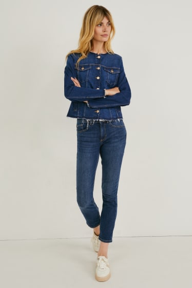 Women - Denim jacket - LYCRA® - blue denim