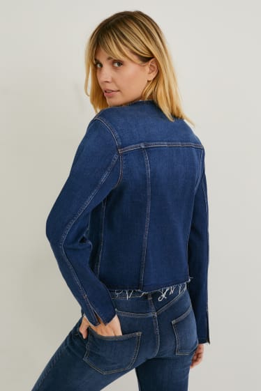 Women - Denim jacket - LYCRA® - blue denim