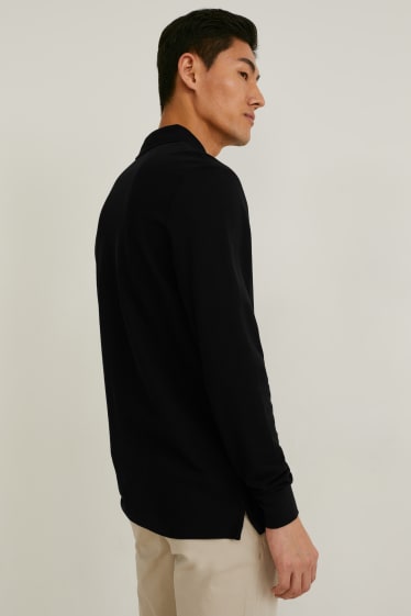 Herren - Poloshirt - schwarz