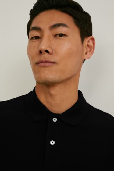 Herren - Poloshirt - schwarz