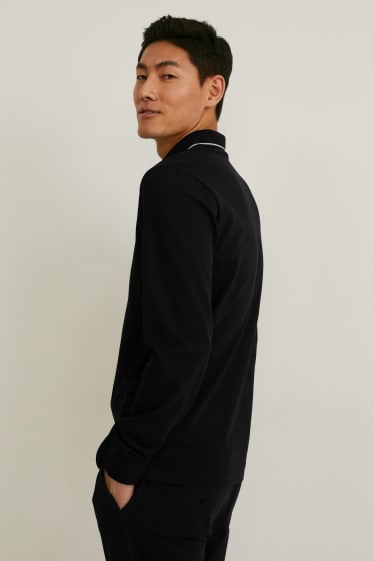 Mężczyźni - Koszulka polo - Flex - LYCRA® - czarny