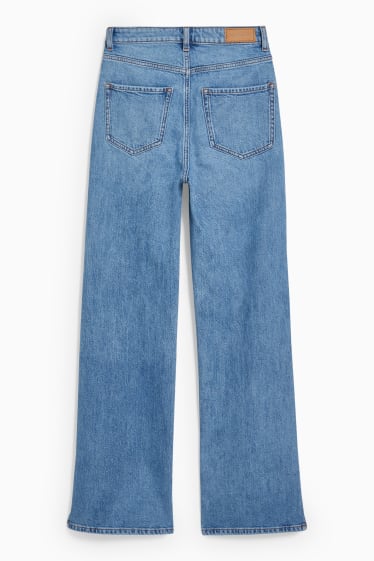 Femmes - CLOCKHOUSE - jean coupe droite - high-waist - jean bleu