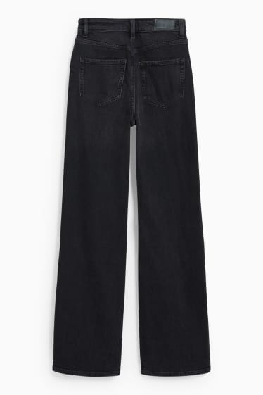 Damen - CLOCKHOUSE - Straight Jeans - High Waist - dunkeljeansgrau