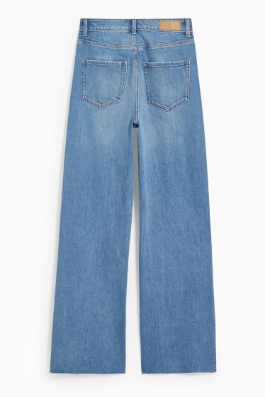 Dámské - CLOCKHOUSE - straight jeans - high waist - džíny - světle modré