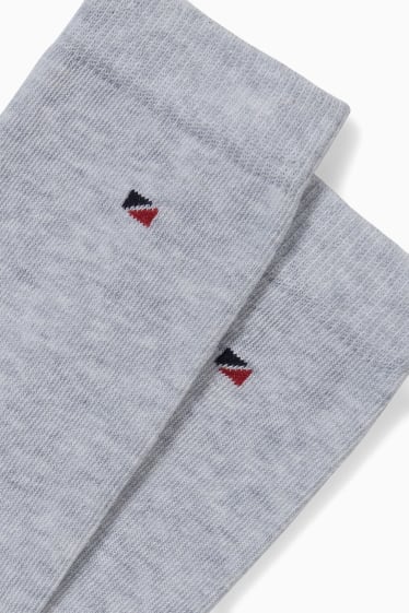 Femmes - Lot de 2 paires - chaussettes - LYCRA® - gris clair chiné
