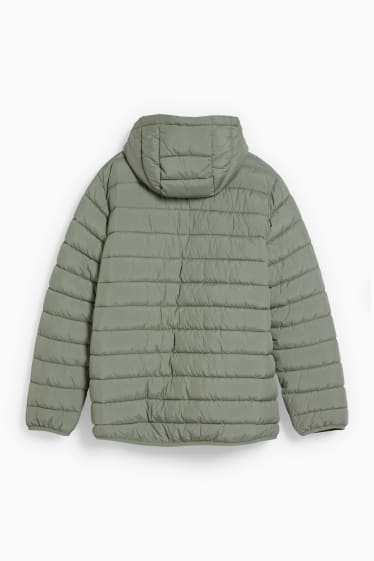 Women - CLOCKHOUSE - quilted jacket with hood - khaki