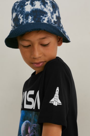 Kinder - NASA - Kurzarmshirt - schwarz