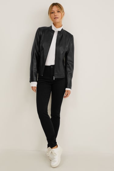 Donna - Skinny jeans - vita alta - nero