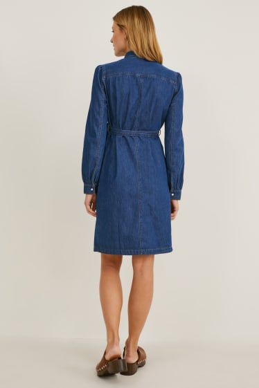 Femmes - Robe en jean d'allaitement - jean bleu foncé