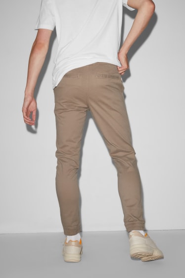 Hommes - CLOCKHOUSE- pantalon - jambes fuselées - taupe