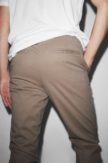 Hommes - CLOCKHOUSE- pantalon - jambes fuselées - taupe