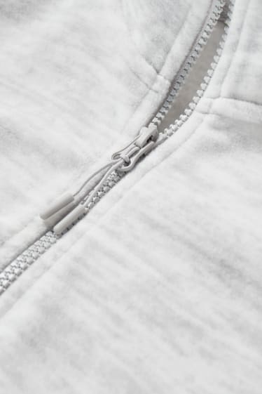 Damen - Fleecejacke - hellgrau-melange