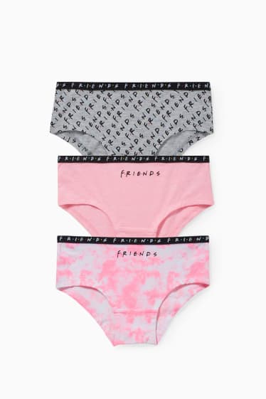 Enfants - Lot de 3 - Friends - shortys - rose