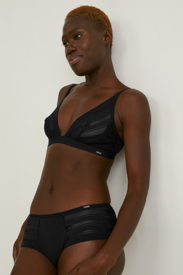 Damen - Bralette - schwarz