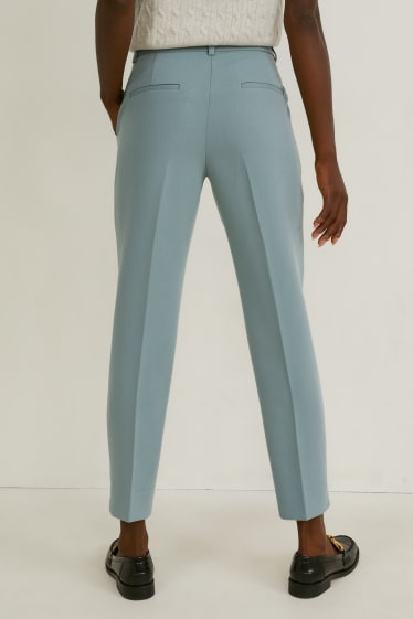 Dames - Pantalon - mid waist - slim fit - groen