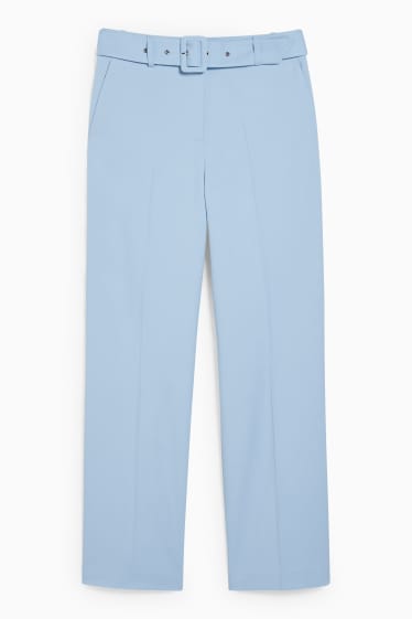 Dames - Pantalon - high waist - lichtblauw