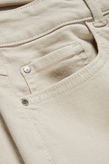 Dona - Skinny jeans - high waist - blanc trencat