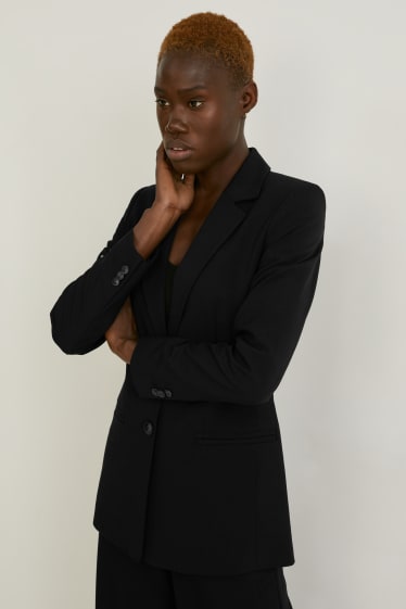 Femmes - Blazer - regular fit - noir