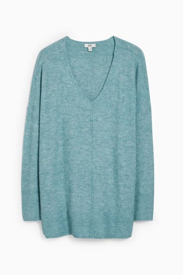 Women - Jumper - turquoise