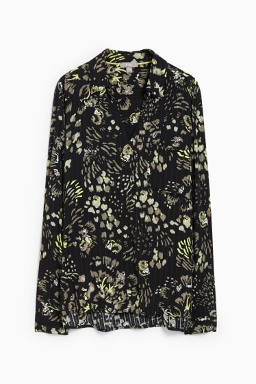 Dona - Brusa - estampada - negre