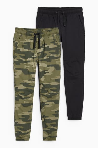 Copii - Băieți - Multipack 2 buc. - pantaloni de stofă - camuflaj
