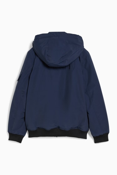 Niños: niños - Chaqueta con capucha - azul oscuro
