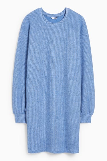 Teens & young adults - CLOCKHOUSE - knitted dress - light blue