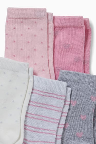 Enfants - Lot de 5 paires - chaussettes - blanc