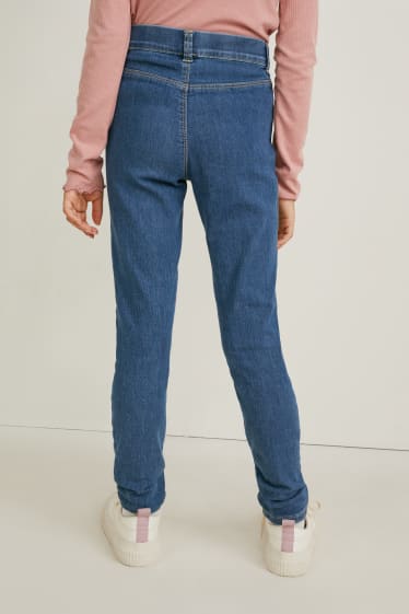 Copii - Fete - Multipack 2 buc. - jegging jeans - albastru închis