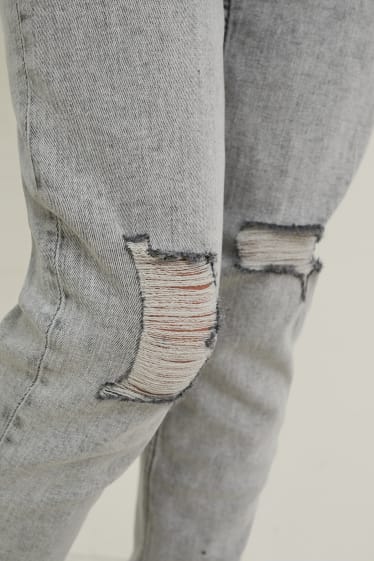 Kinder Mädchen - Super Skinny Jeans - hellgrau-melange
