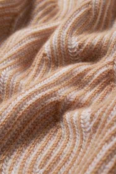 Kobiety - Sweter kaszmirowy - jasnobrązowy