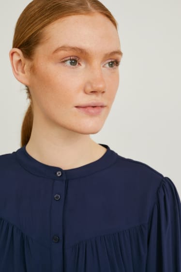 Damen - Bluse - dunkelblau