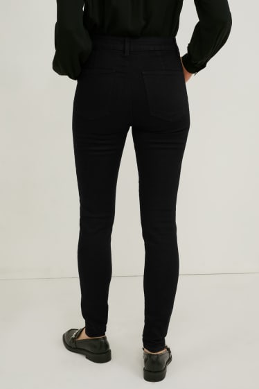 Donna - Confezione da 2 - jeggings - vita alta - nero