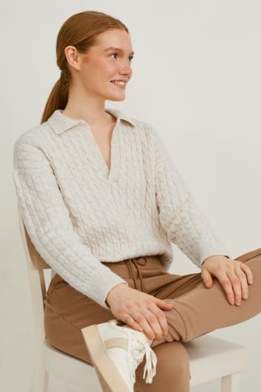 Femmes - Pullover - beige chiné