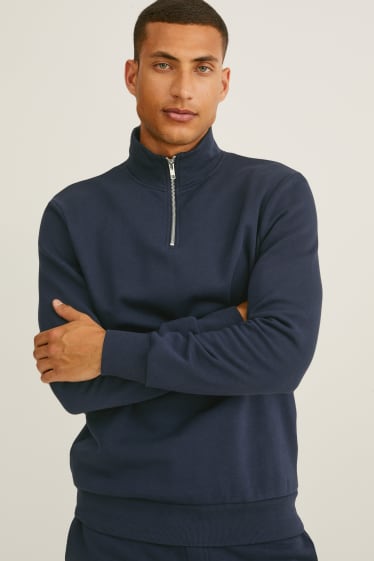 Men - Sweatshirt  - dark blue