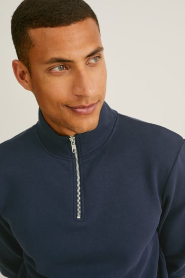 Men - Sweatshirt  - dark blue