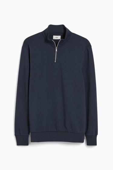 Men - Sweatshirt  - dark blue