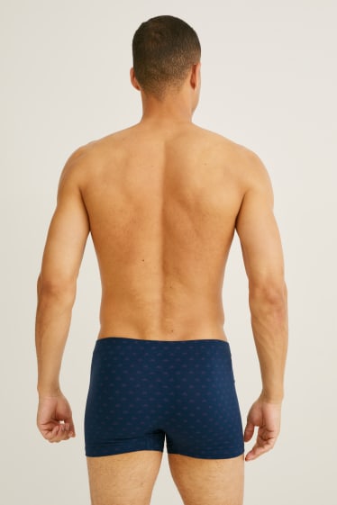 Bărbați - Multipack 3 buc. - chiloți boxer - LYCRA® - albastru