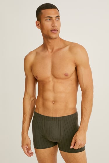 Hombre - Pack de 3 - trunks - LYCRA® - verde oscuro