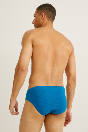 Heren - Set van 3 - slip - blauw