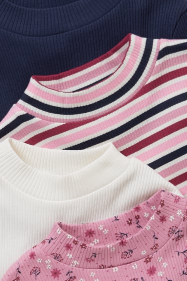 Bambini - Confezione da 4 - maglia a maniche lunghe - porpora
