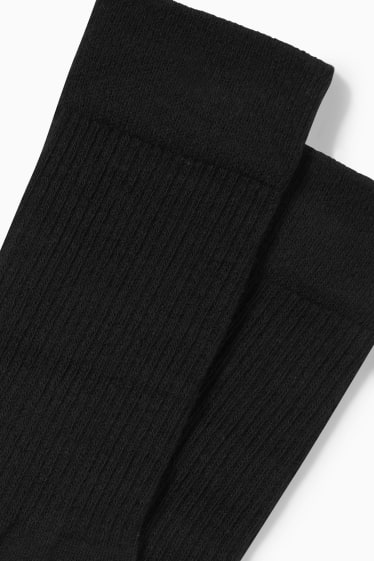 Heren - Set van 5 paar - sokken  - zwart